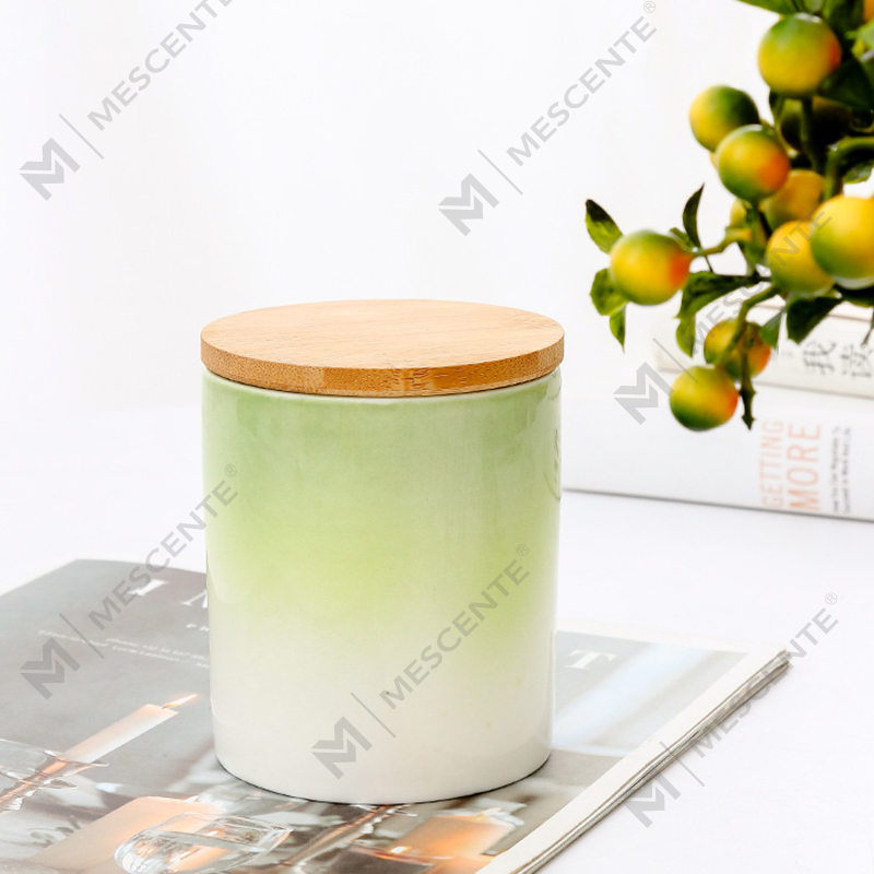 M&Scent Private Label Home Decoration Brugerdefinerede duftlys i keramiske stearinlyskrukker