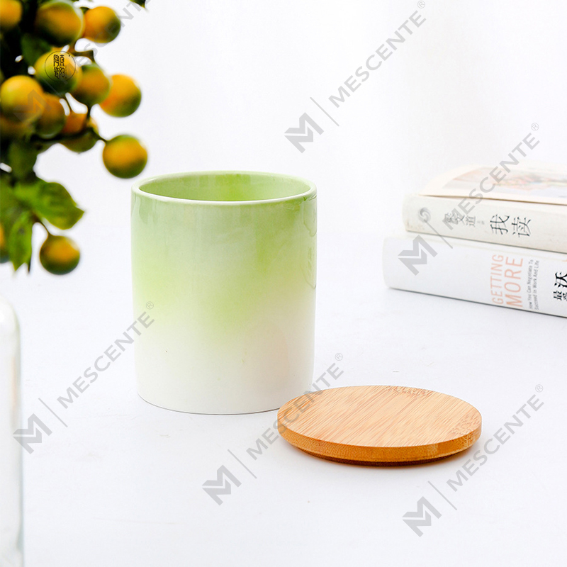 M&Scent Private Label Home Decoration Brugerdefinerede duftlys i keramiske stearinlyskrukker