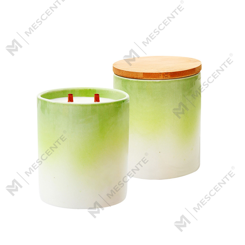 M&Scent Private Label Home Decoration Brugerdefinerede duftlys i keramiske stearinlyskrukker