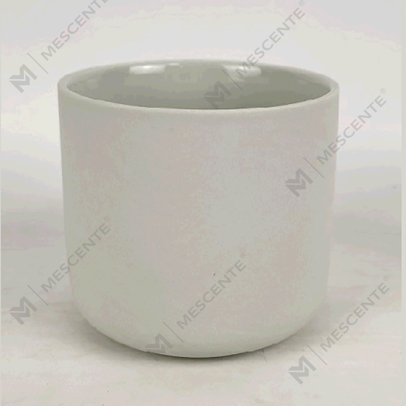 M&Scent Engros Custom Moderne Stor 3 Wick Sølv Hvid Frosted Julelyskrukke Med Bambuslåg