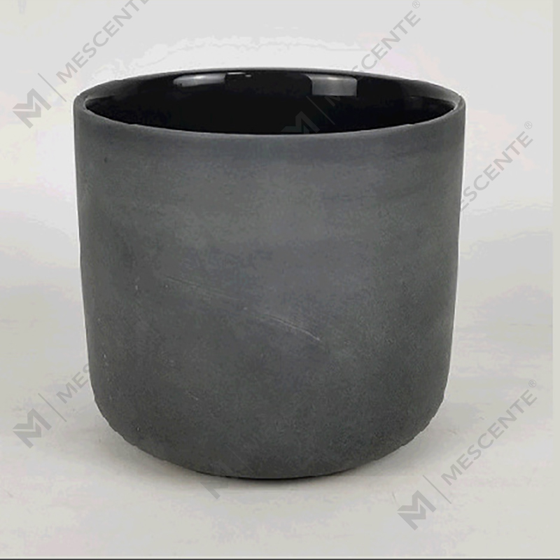 M&Scent Engros Custom Moderne Stor 3 Wick Sølv Hvid Frosted Julelyskrukke Med Bambuslåg