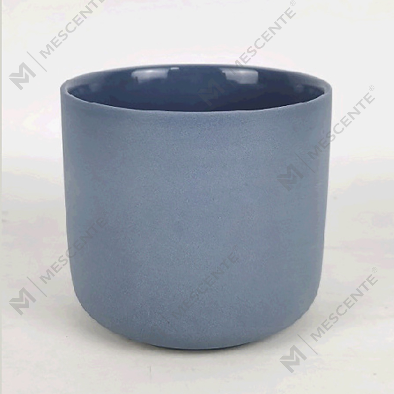 M&Scent Engros Custom Moderne Stor 3 Wick Sølv Hvid Frosted Julelyskrukke Med Bambuslåg