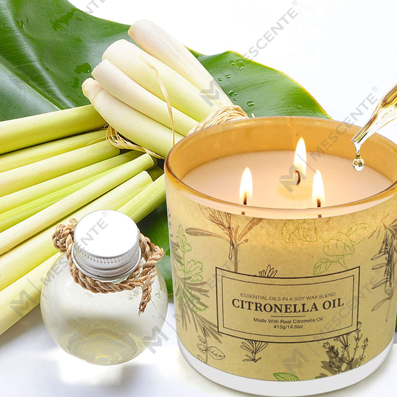 Langvarig 3 Vægekrukke Duftende Aromaterapi Citronella Olie stearinlys sæt til hjemmehave terrasse balkon