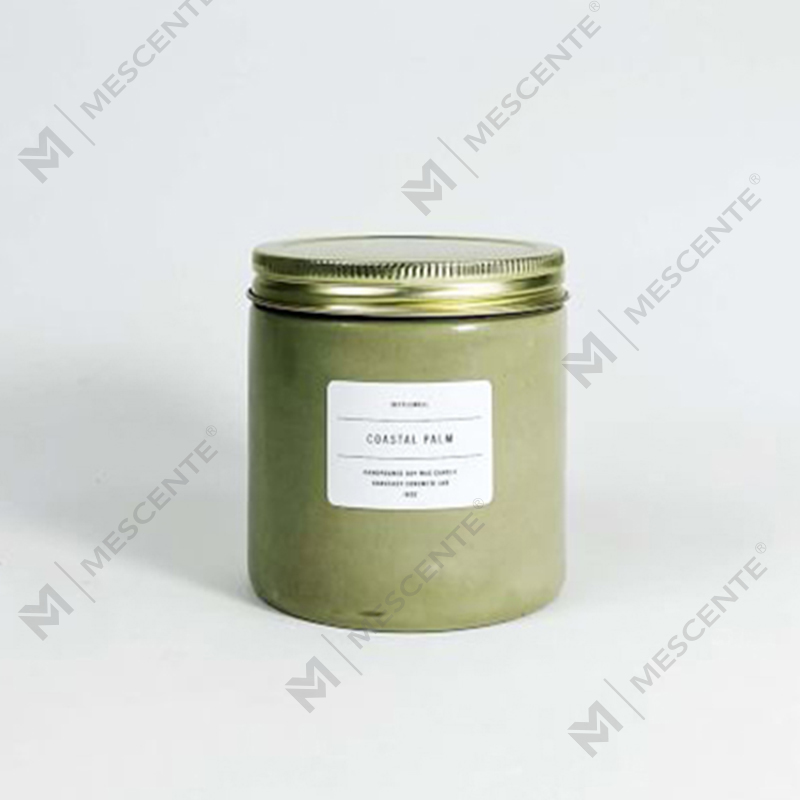 Hvid Custom Betonkrukke duftlys med låg