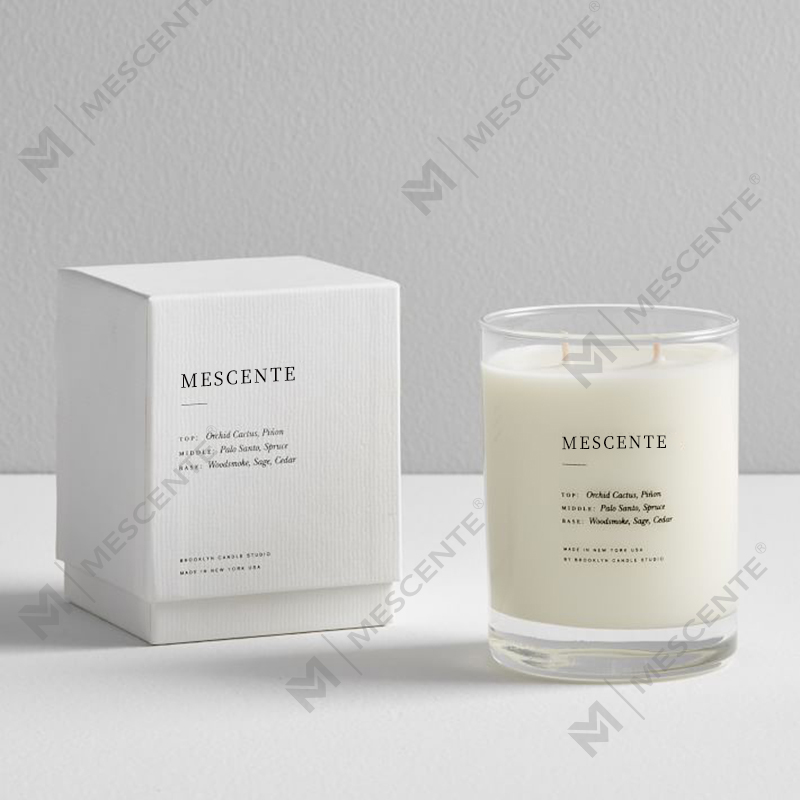 M&SENTE Nyt produkt Home Decoration Brugerdefineret 2 væge duftlys i glaskrukke