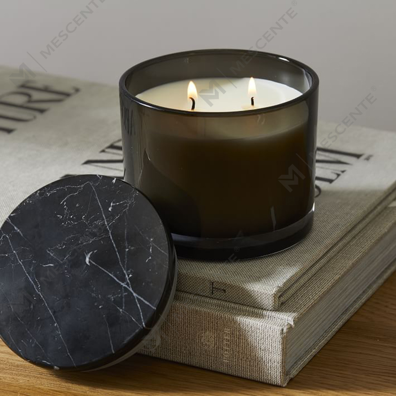 Engros Low Moq Luksus Umærket 2 Wick Vitrina Marmor Låg Candle