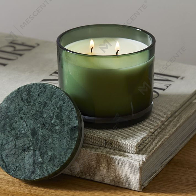 Engros Low Moq Luksus Umærket 2 Wick Vitrina Marmor Låg Candle