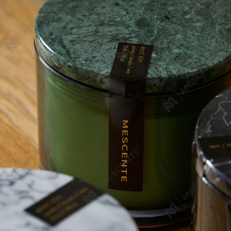 Engros Low Moq Luksus Umærket 2 Wick Vitrina Marmor Låg Candle