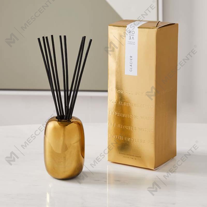 Amazon Luxury Custom Gold Print Logo Sort glaskrukke Duftende sojavoks stearinlys dekorationsgavesæt