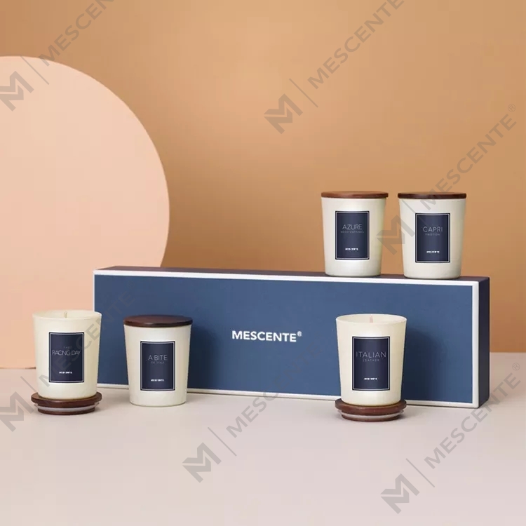 M&scent engros private label duft olie duftlys luksus med låg, aromaterapi lys
