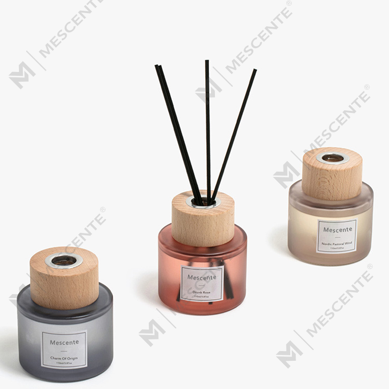 M&Scent engros luksus private label glasflaske reed diffuser med prop