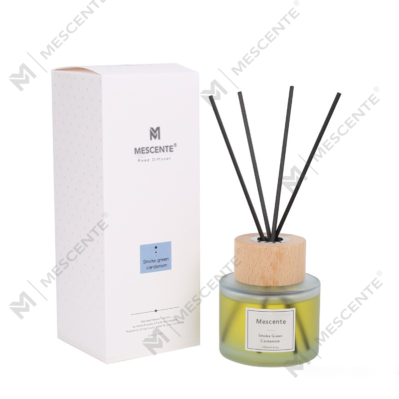 M&Scent engros luksus private label glasflaske reed diffuser med prop