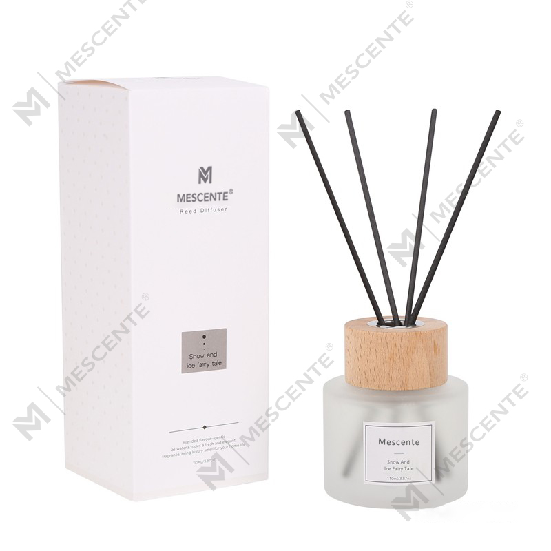 M&Scent engros luksus private label glasflaske reed diffuser med prop