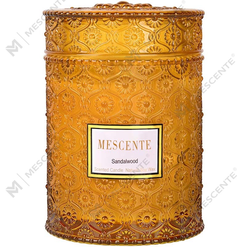 M&S cent Hjemmelavet Eucalyptus Spearmint Sojavoks Tørret blomsterduft Spa-lys