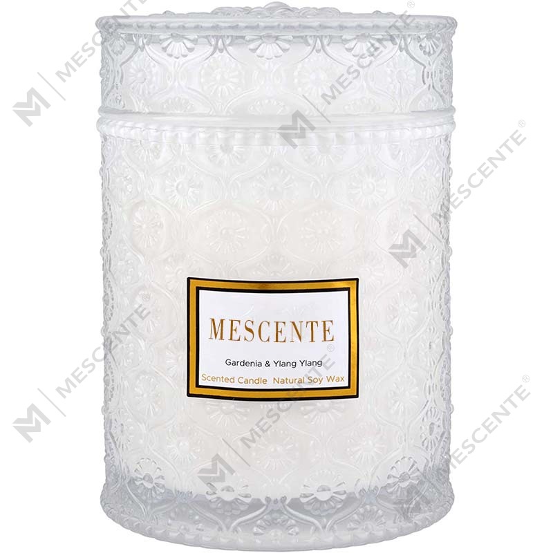 M&S cent Hjemmelavet Eucalyptus Spearmint Sojavoks Tørret blomsterduft Spa-lys