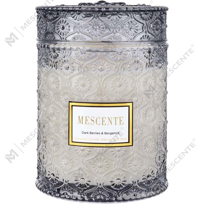M&S cent Hjemmelavet Eucalyptus Spearmint Sojavoks Tørret blomsterduft Spa-lys