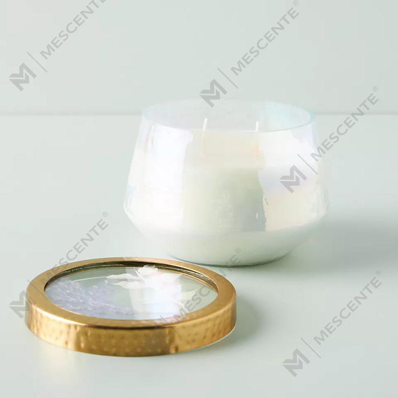 Engros Customized Private Label Home Decoration Klart Glas Stærke Duftlys