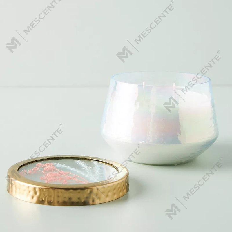 Engros Customized Private Label Home Decoration Klart Glas Stærke Duftlys