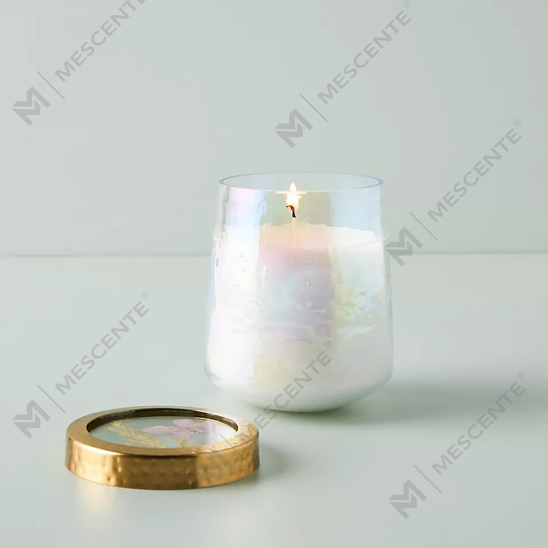Engros Customized Private Label Home Decoration Klart Glas Stærke Duftlys