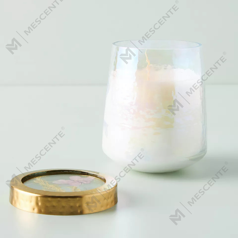 Engros Customized Private Label Home Decoration Klart Glas Stærke Duftlys