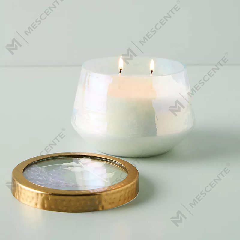 Engros Customized Private Label Home Decoration Klart Glas Stærke Duftlys
