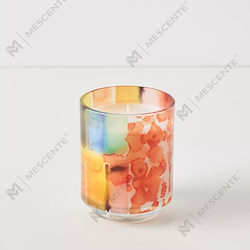 M&Scent Luksus Custom Decoration Private Label 3 Wick A Sunday Painter Glas Krystal duftende sojavokslys