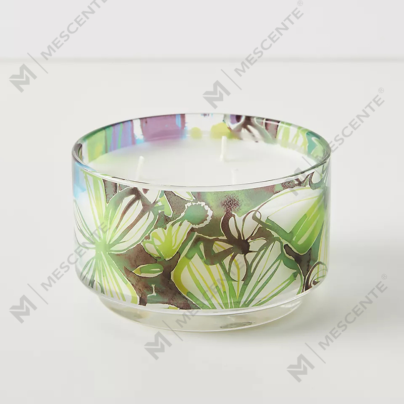 M&Scent Luksus Custom Decoration Private Label 3 Wick A Sunday Painter Glas Krystal duftende sojavokslys