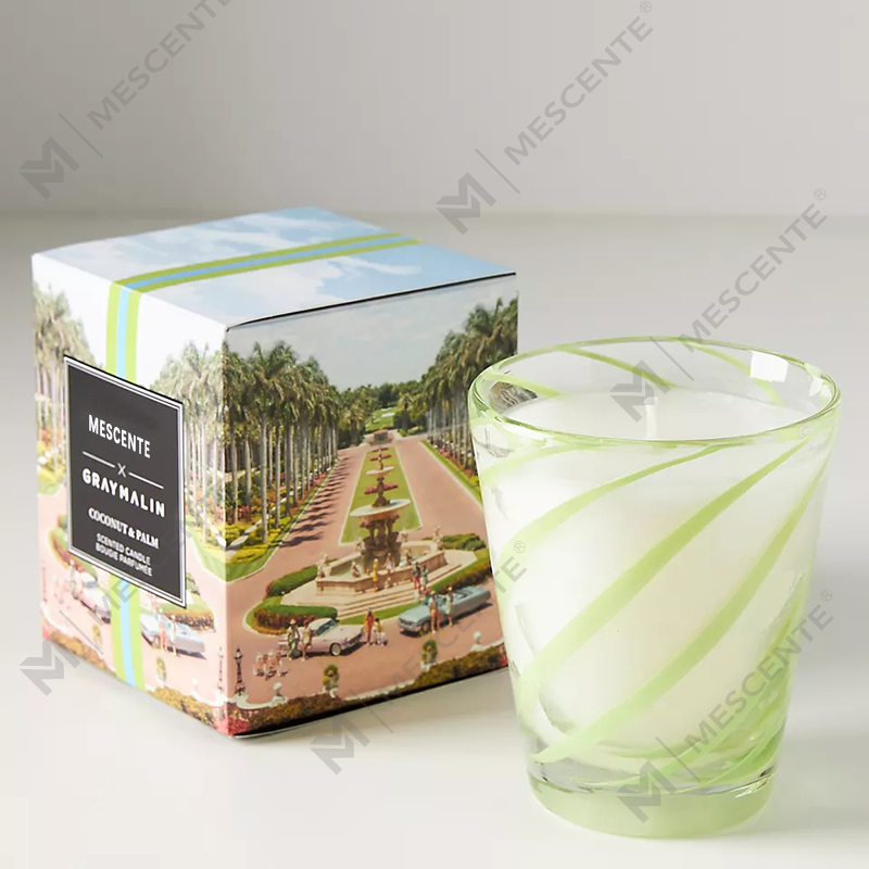 M&Scent Luxury White Soy Wax Personalized Logo Bryllupsduftlys