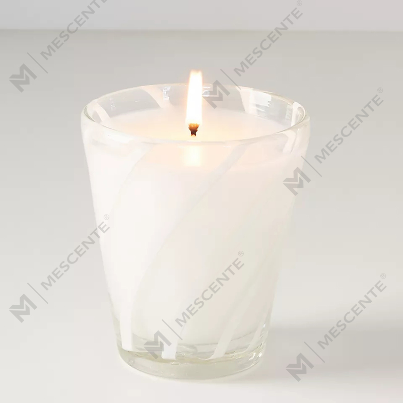 M&Scent Luxury White Soy Wax Personalized Logo Bryllupsduftlys