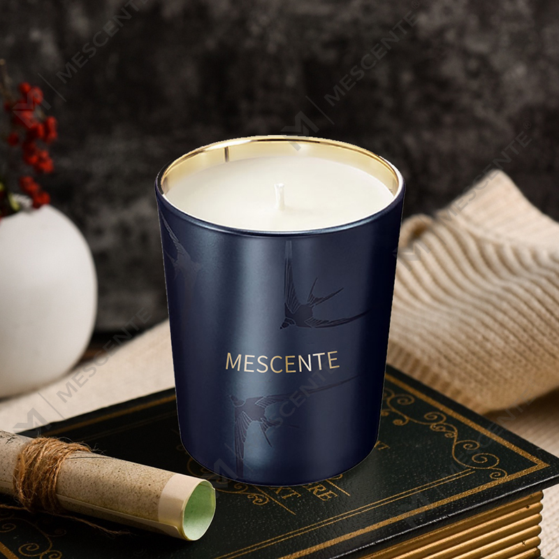 M&Scent Håndlavet Luksus Glasholder Søjle Vanilje Duftlys Med Krystaller