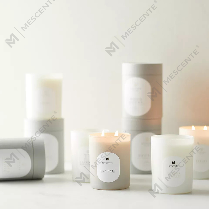 M&Scent Custom Logo Meditation Ikke-giftige sten Urter Håndhældt Naturlig duftende sojavoks krystallys