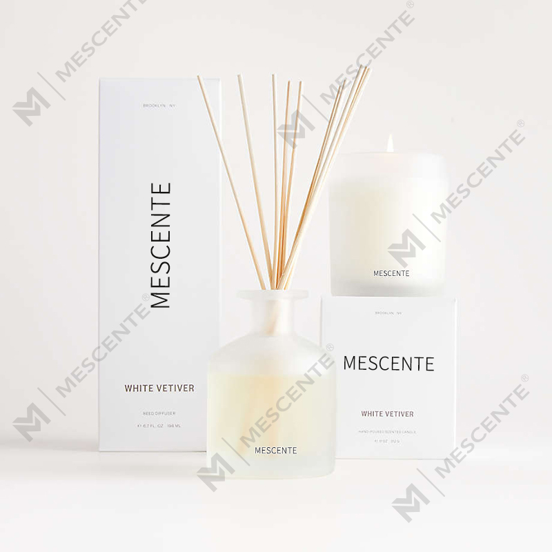 M&Scent engros luksus private label sojavoks duftlys med æske