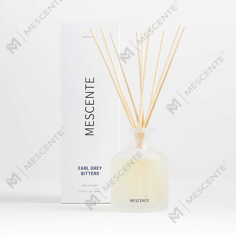 M&Scent luksus private label lilla farve aroma reed diffuser gavesæt med æske