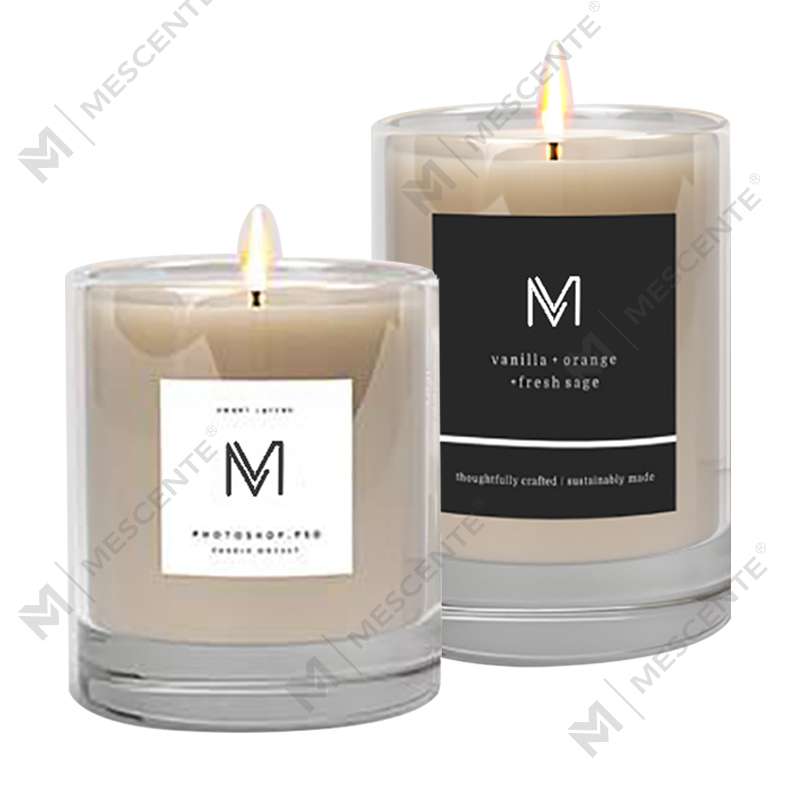 M&Scent engrosfabrik direkte luksus private label sojavoks duftlys med kasse i løs vægt