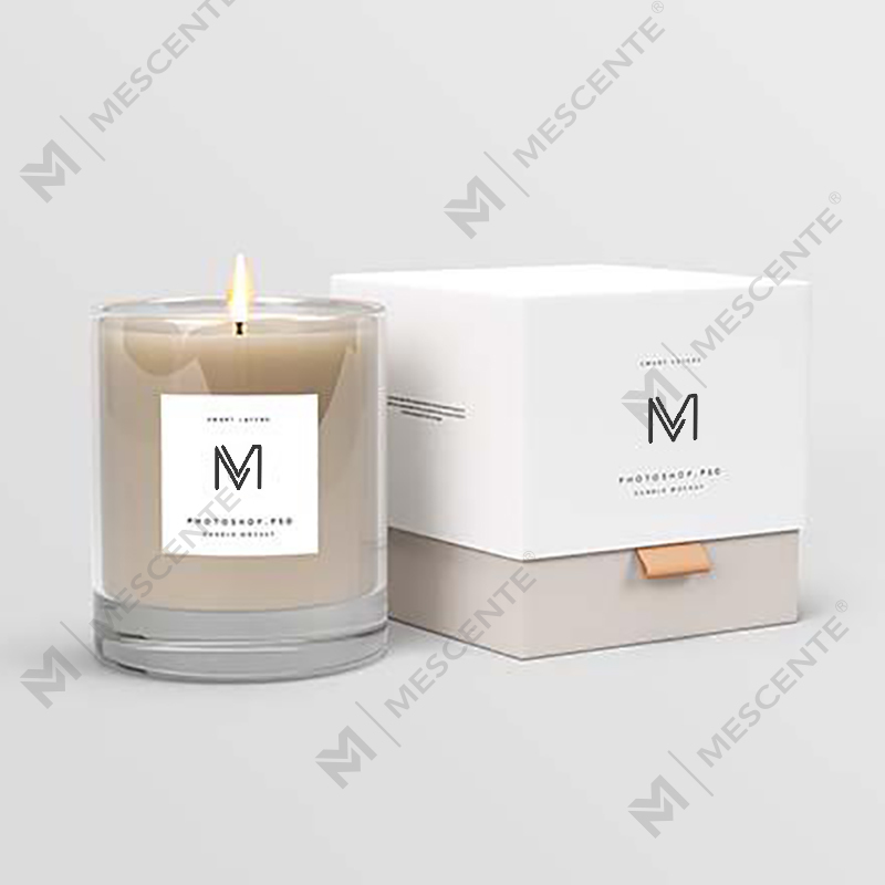 M&Scent engrosfabrik direkte luksus private label sojavoks duftlys med kasse i løs vægt