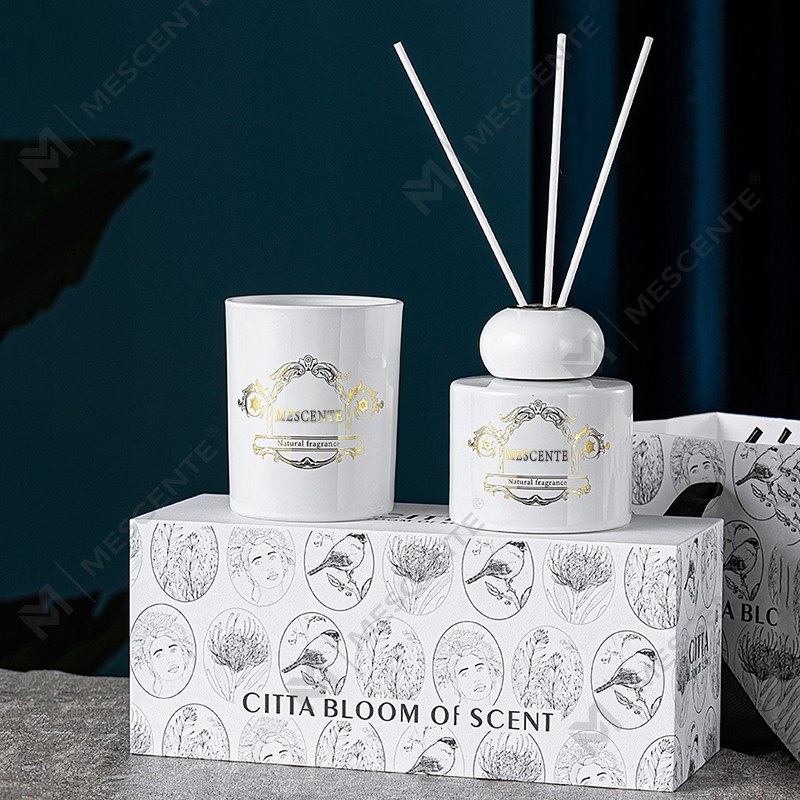 M&Scent luksus private label stearinlys aroma duftende stearinlys diffuser med æske emballage