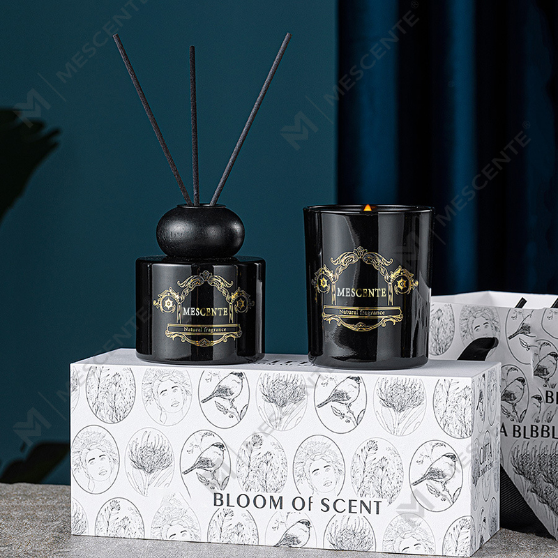 M&Scent luksus private label stearinlys aroma duftende stearinlys diffuser med æske emballage