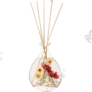M&Scent engros luksus private label glasflaske rattan stick reed diffuser sæt med prop