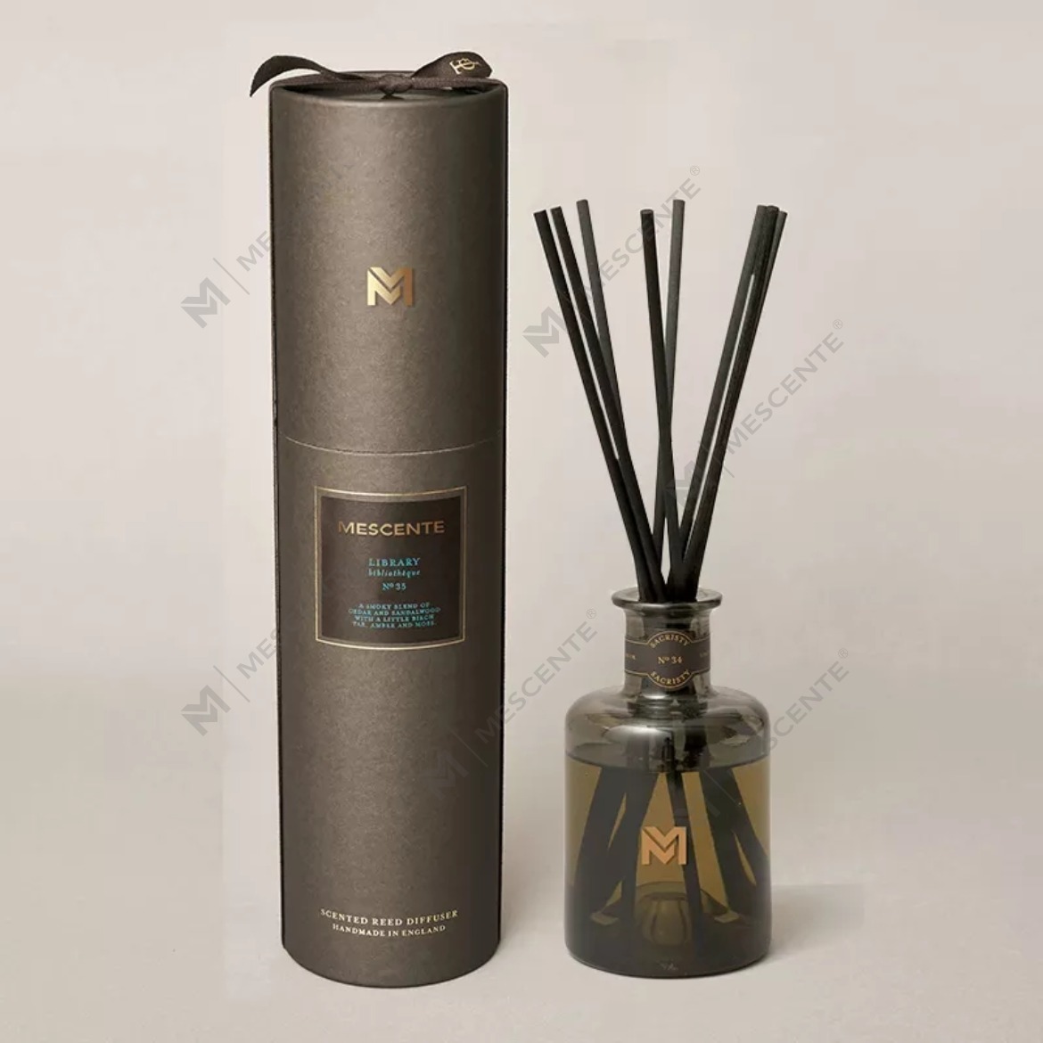 M&Scent engros luksus 500ml sort flaske diffusor Reed duft reed diffuser med gaveæske
