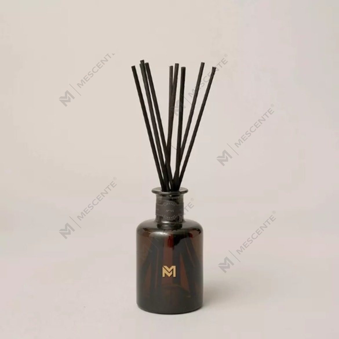 M&Scent engros luksus 500ml sort flaske diffusor Reed duft reed diffuser med gaveæske
