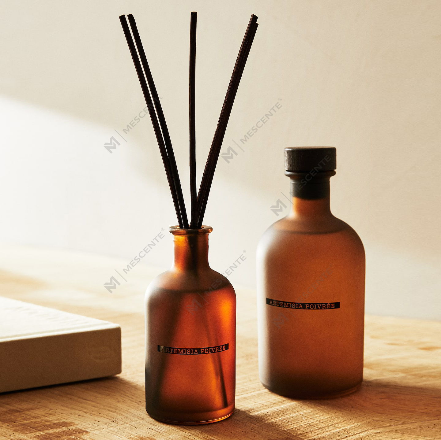 Luksus stor sort frostet flaske 50 ml 300 ml tørret blomster blomsteraroma æterisk olie Reed diffuser olie sæt Bulk