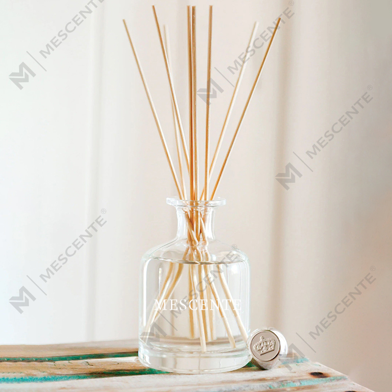 Luksus forår 400 ml Miljøvenlige lyserøde flasker Cementgrå læder Magnolia duft Blomsterstave Reed Diffuser